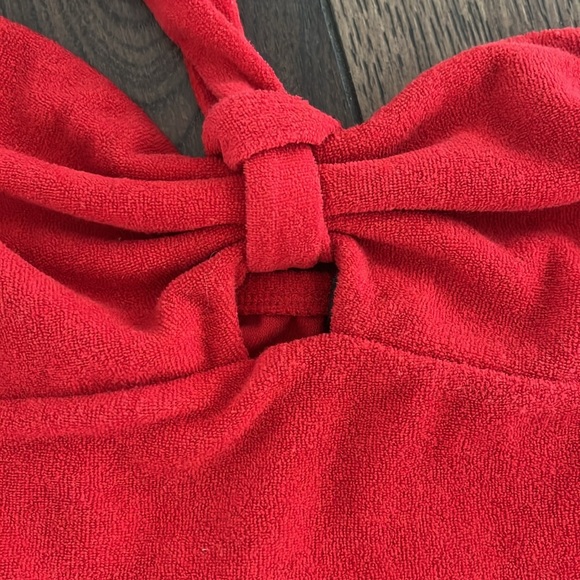 NWOT Wild Fable by Target Towel Terry Romper in Red - Picture 5 of 6